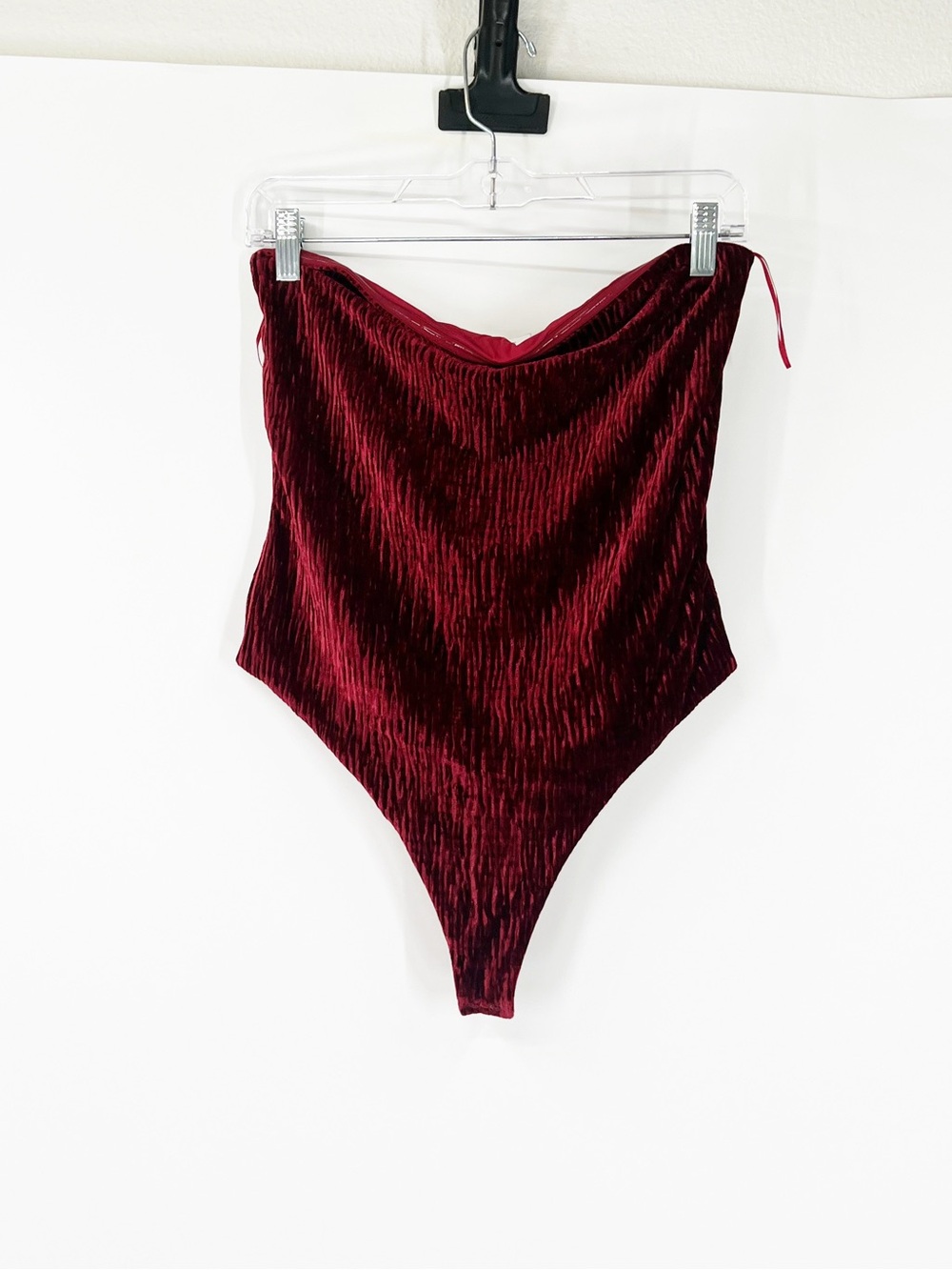 Naked Wardrobe Velvet Sculpt Tube Bodysuit